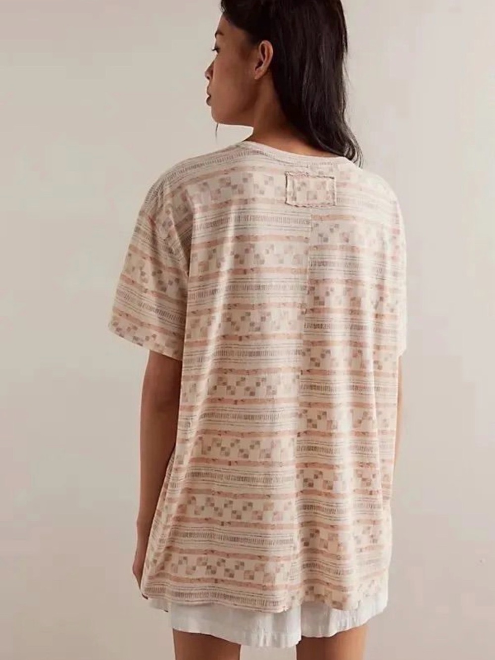 NWT We The Free Oversized Printed Nina Tee 100% Cotton Size M